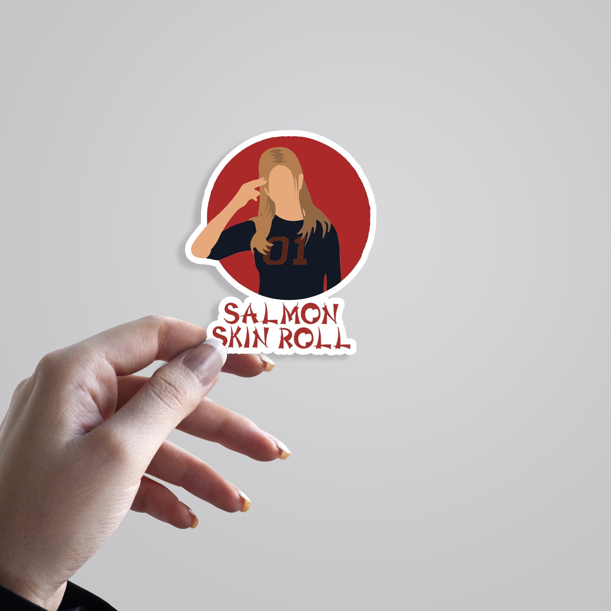 Salmon Skin Roll TV Shows Stickers