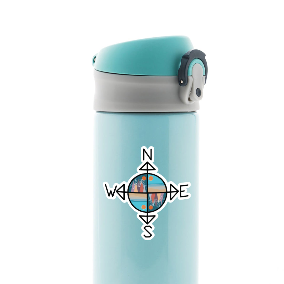 Compass Travels Stickers