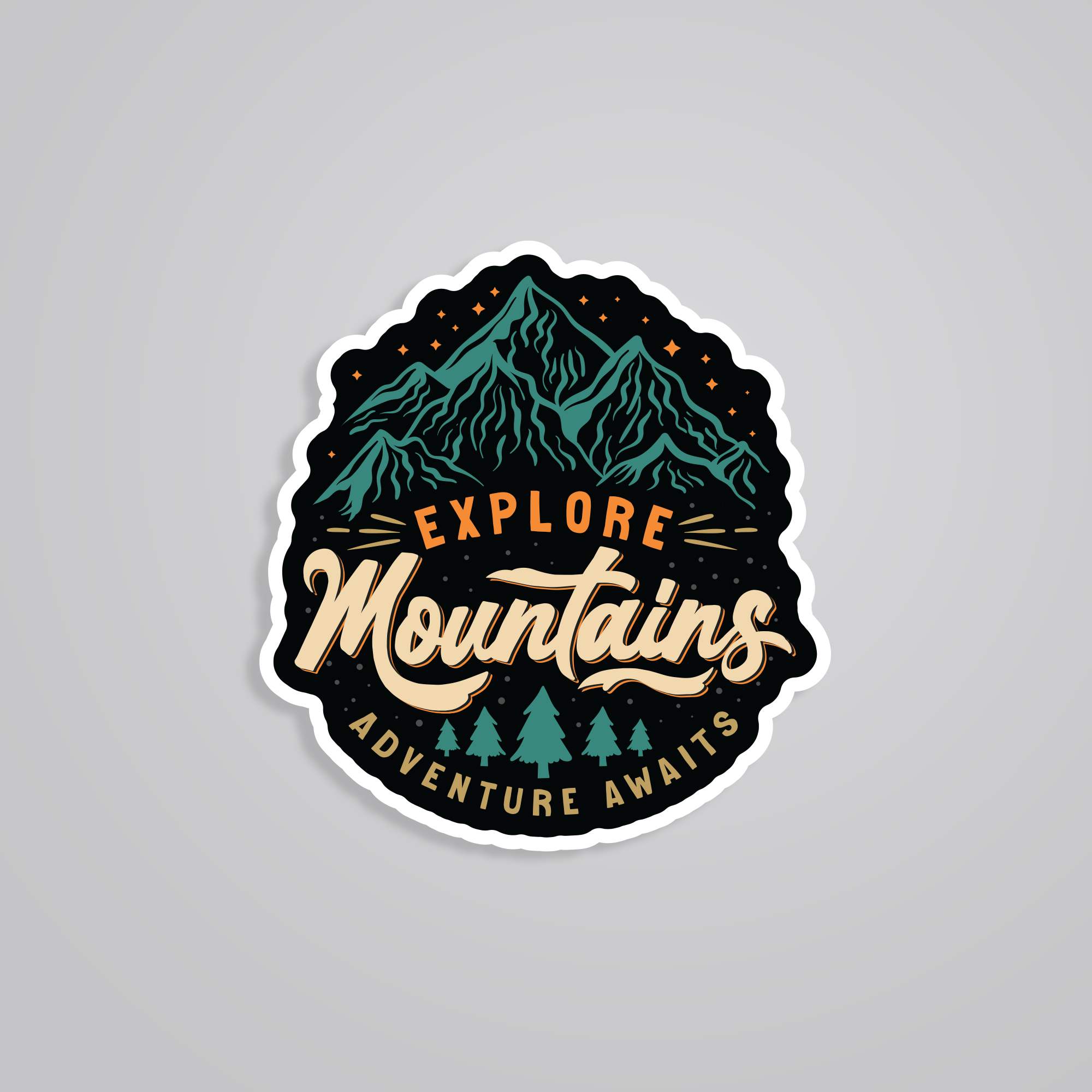 Fomo Store Stickers Travels Explore Mountains Adventure Awaits