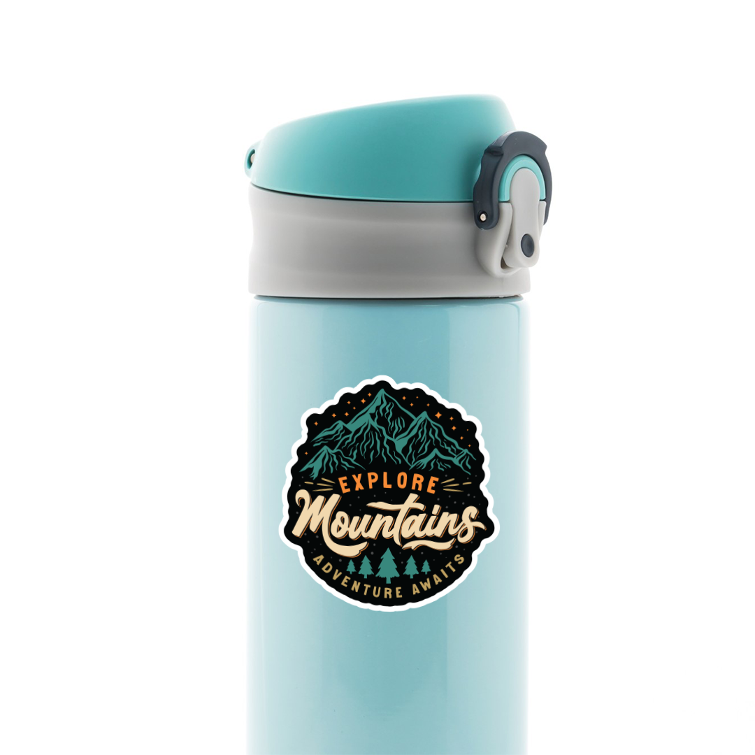 Explore Mountains Adventure Awaits Travels Stickers