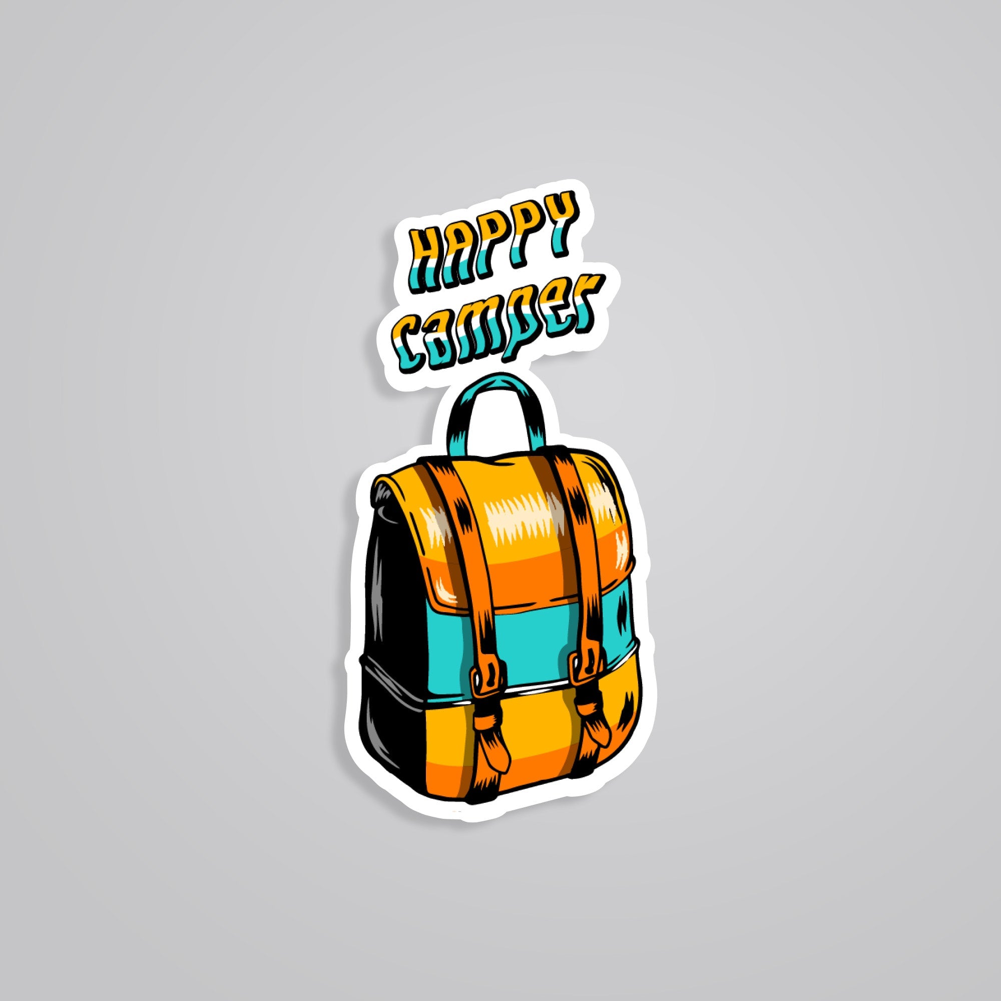 Fomo Store Stickers Travels Happy Camping