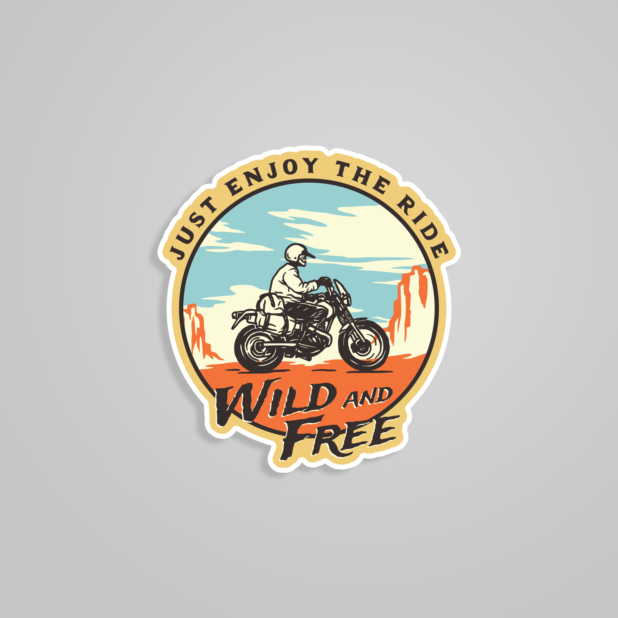 Fomo Store Stickers Travels Just Enjoy the Ride