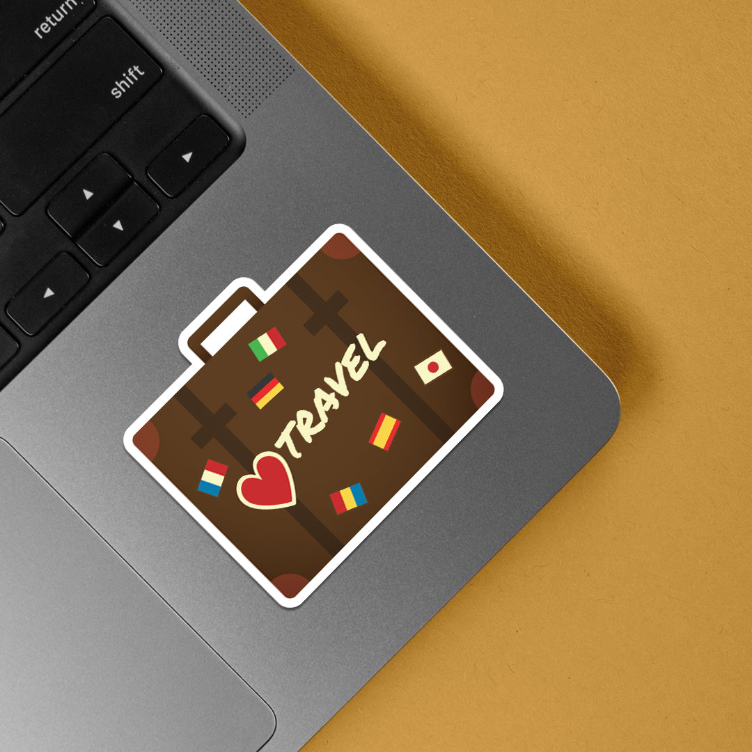 Love Travel Suitcase Travels Stickers