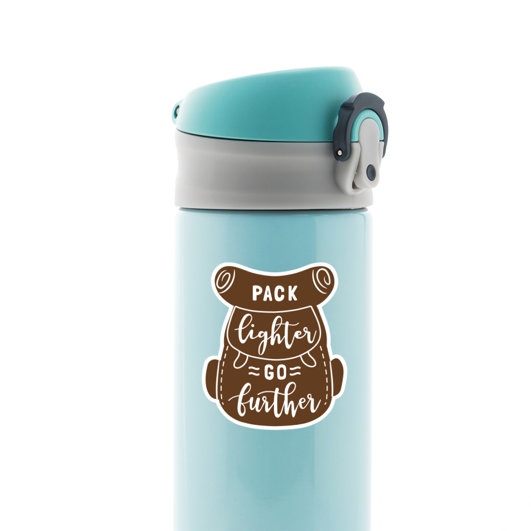 Pack Lighter Go Further Travels Stickers