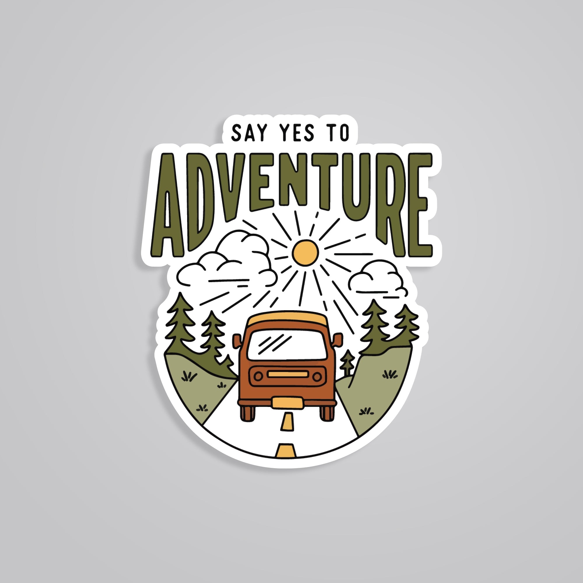 Fomo Store Stickers Travels Say Yes to Adventure