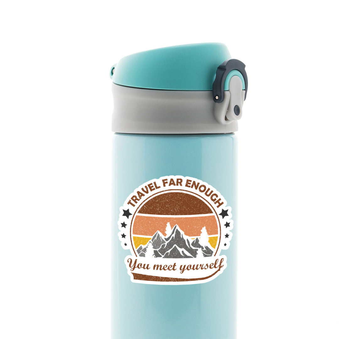 Travel Far Enough You Meet Yourself Travels Stickers