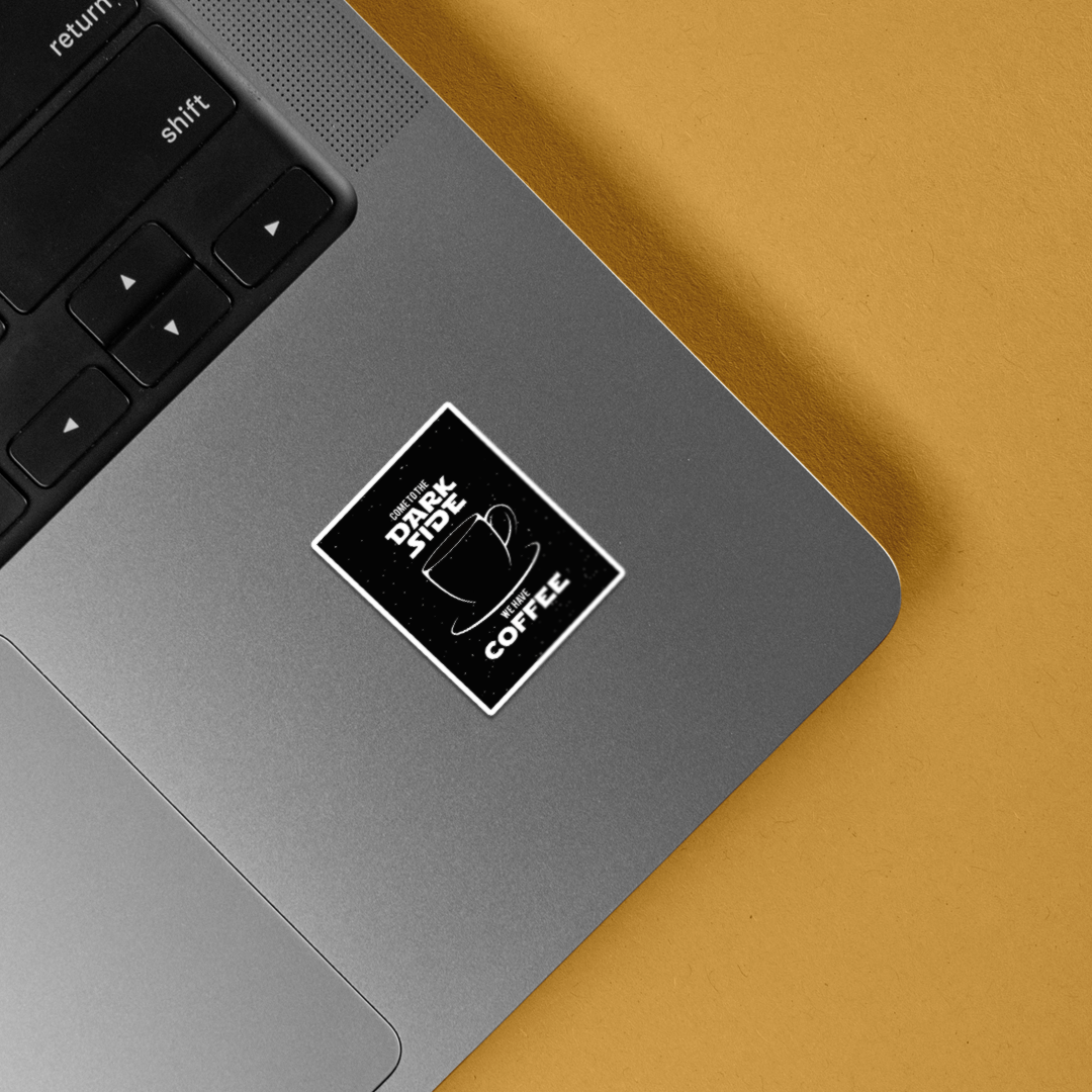 Come to the Dark Side, We have Coffee Witty Stickers