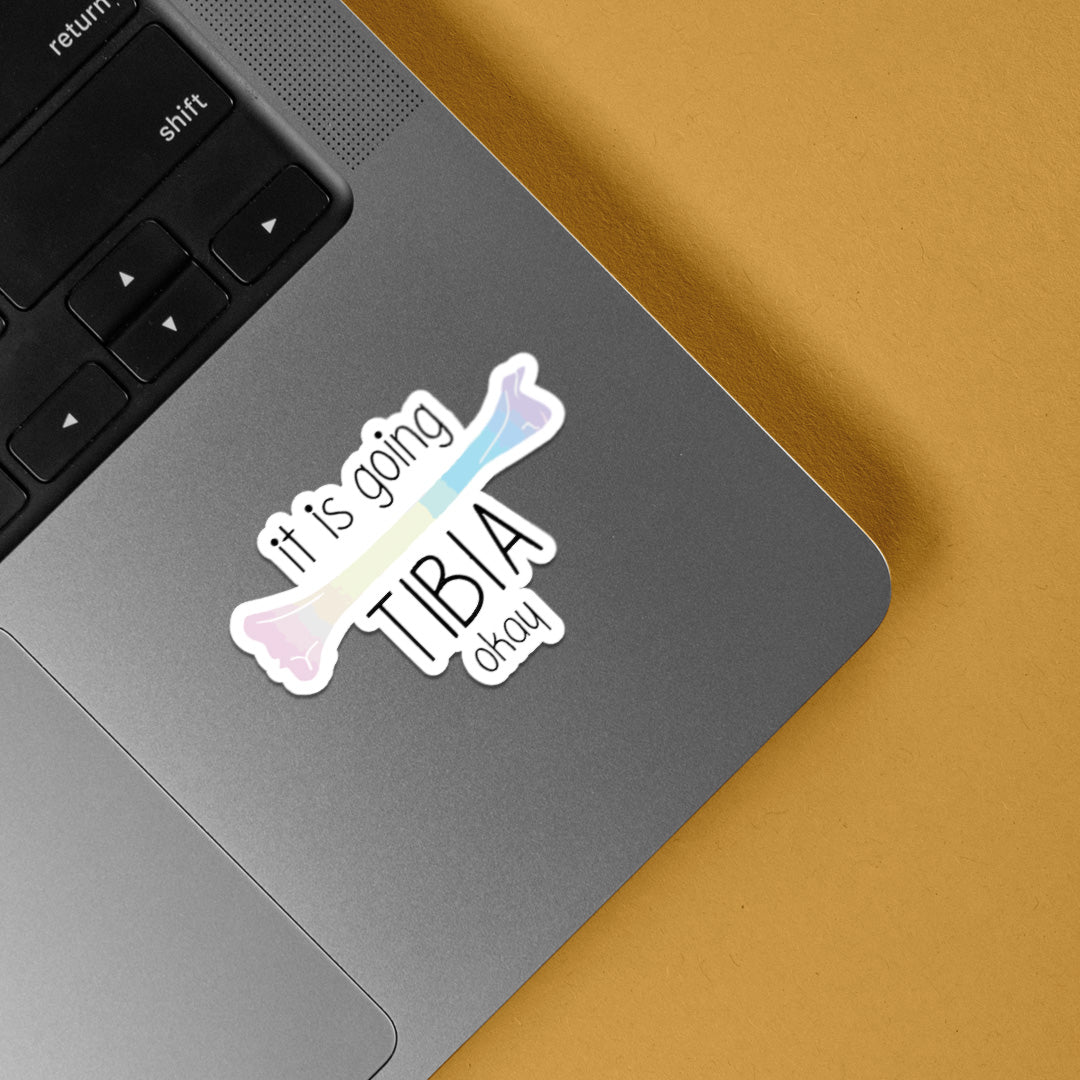It is going TIBIA okay Witty Stickers