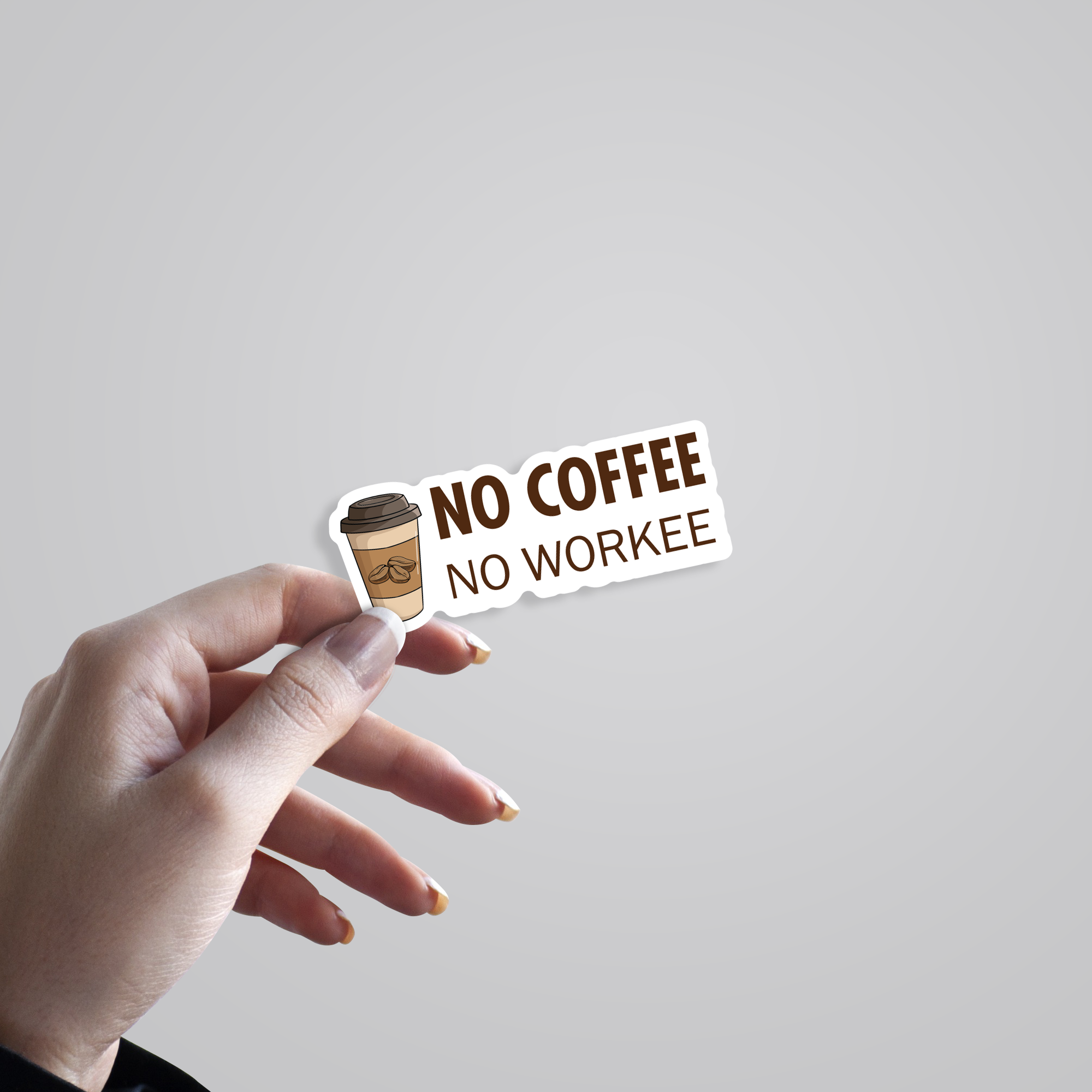 Fomo Store Stickers Witty No Coffee No Workee