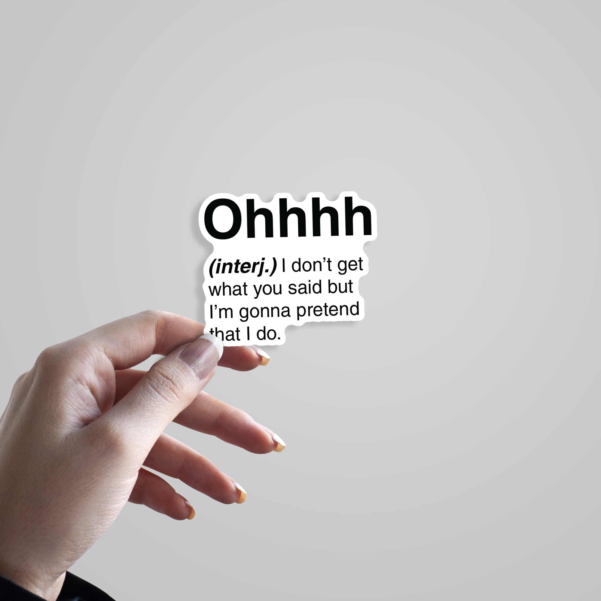 Fomo Store Stickers Witty Ohhhh