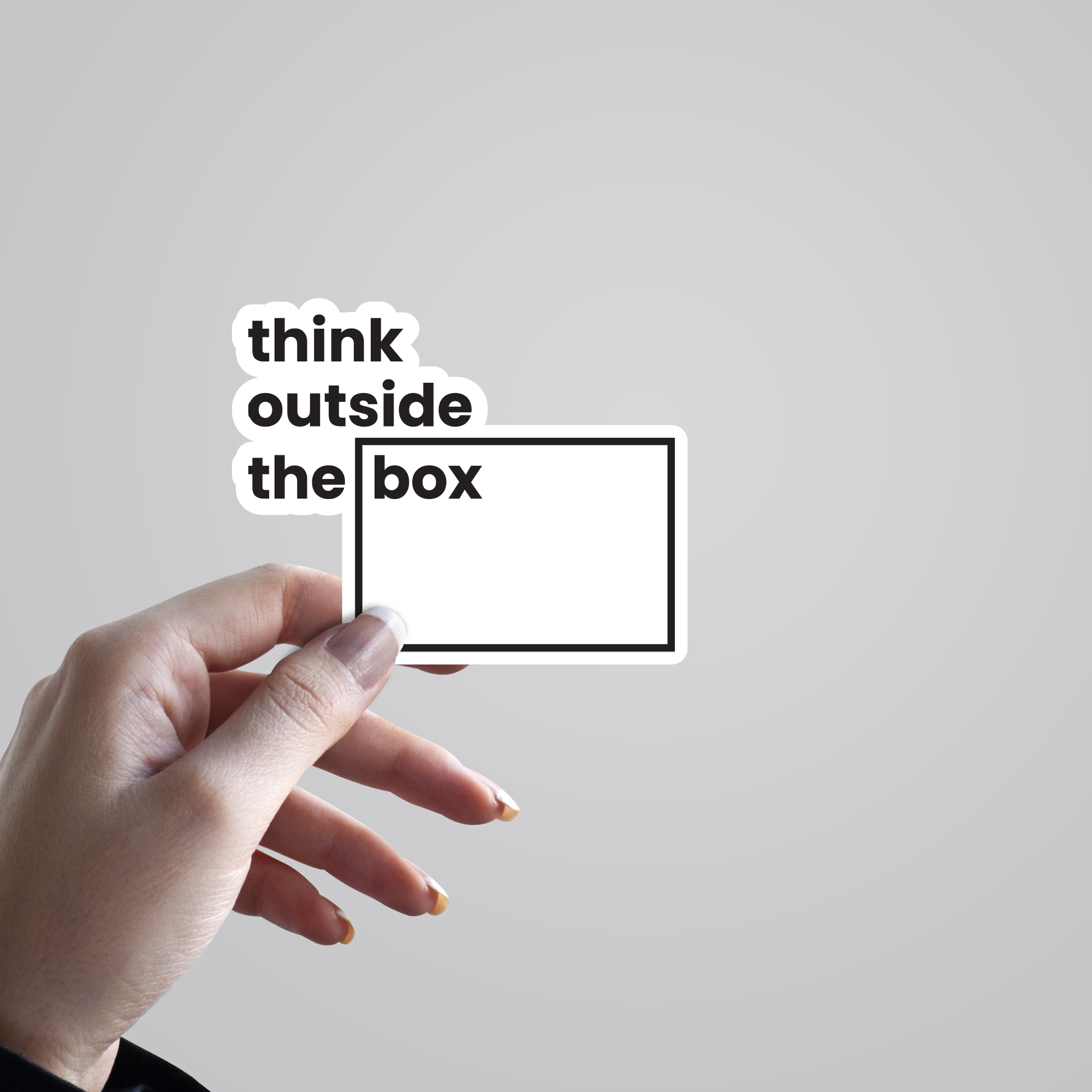 Fomo Store Stickers Witty Think Outside the Box