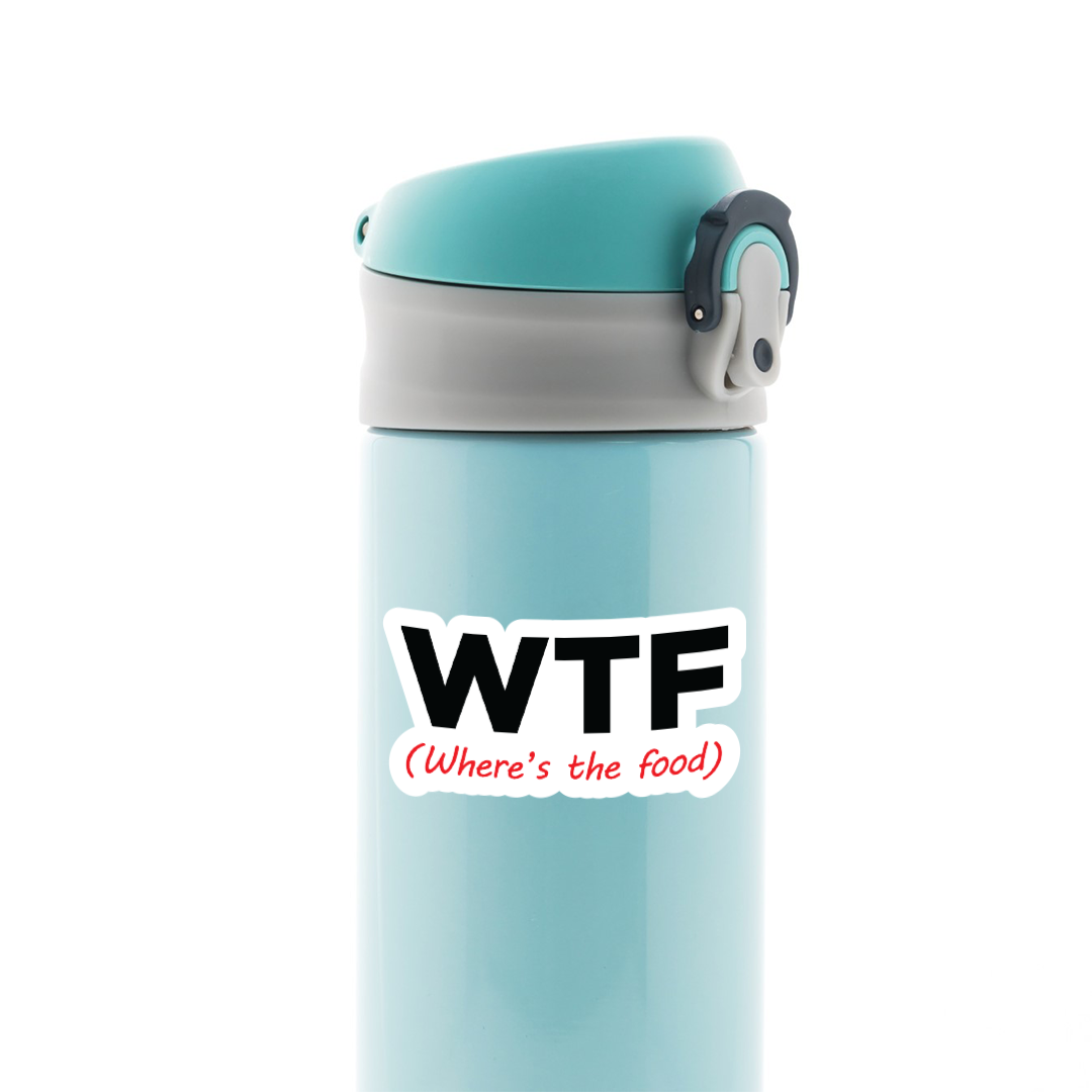 WTF(Where's The Food) Witty Stickers