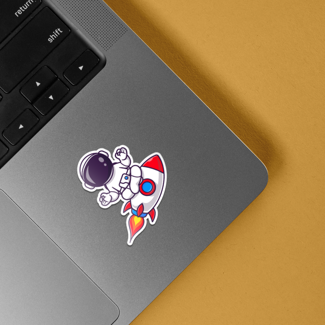 Meditating Astronaut Casual Stickers