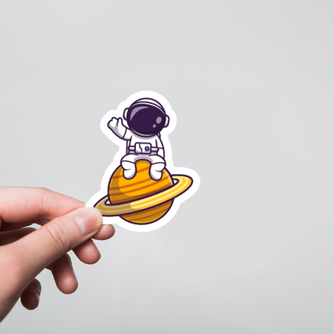 Fomo Store Stickers Casual Saturn Astronaut