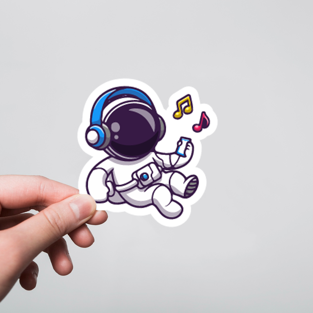 Fomo Store Stickers Casual Singing Astronaut