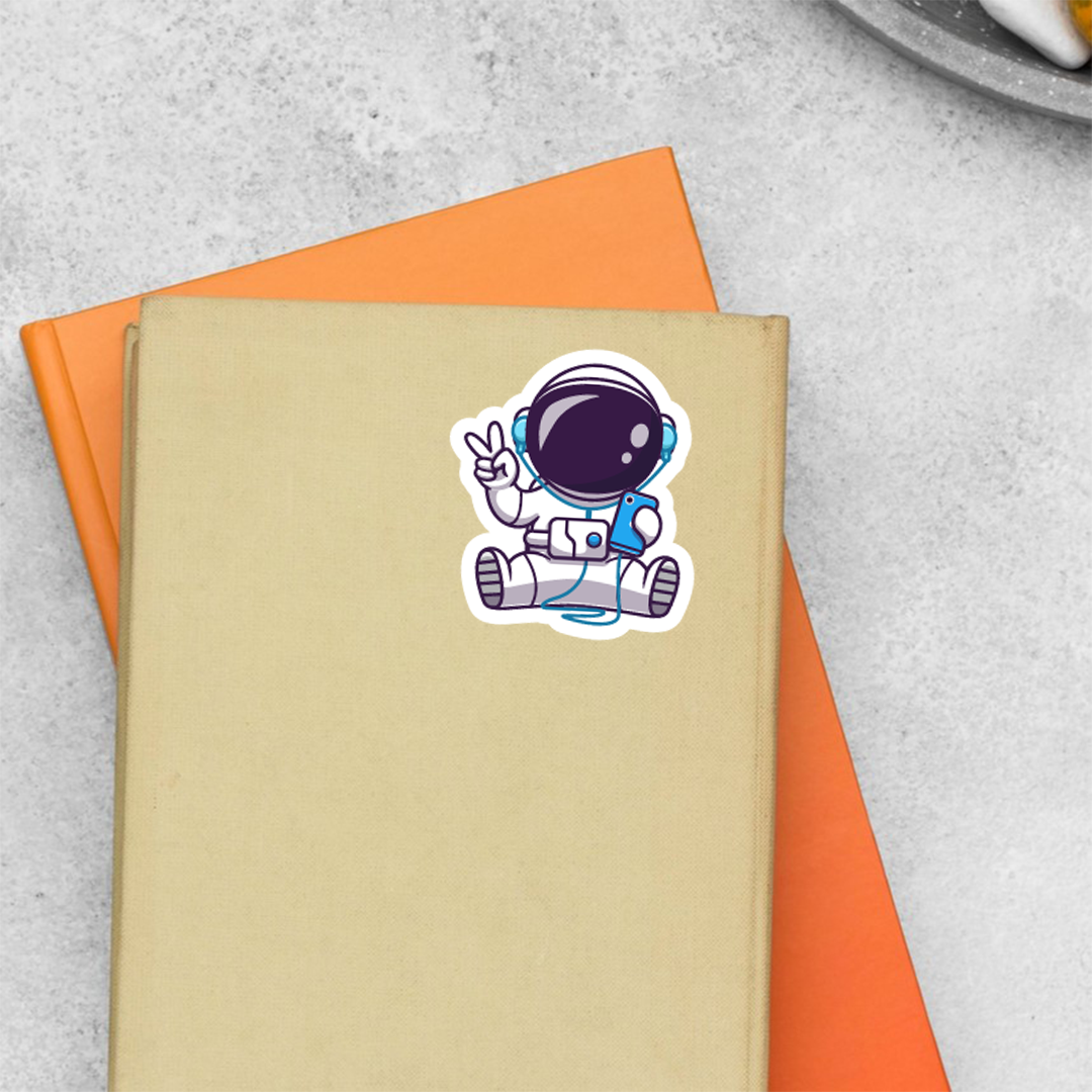 Victory Astronaut Casual Stickers