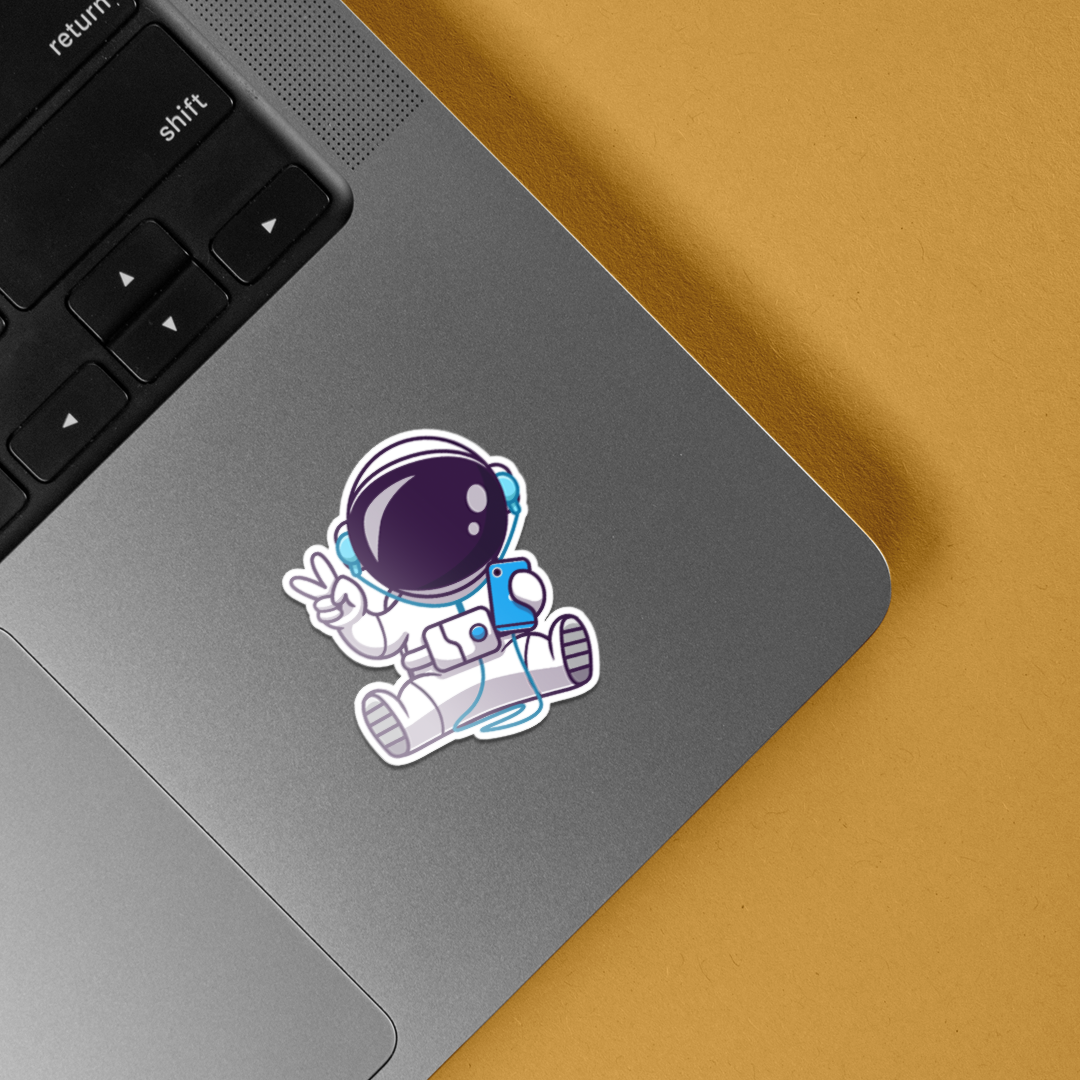 Victory Astronaut Casual Stickers
