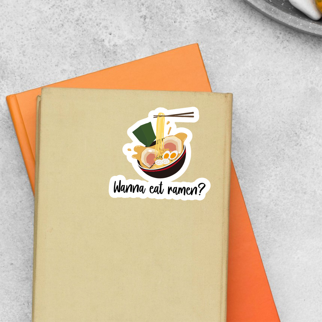 Wanna Eat Ramen Casual Stickers