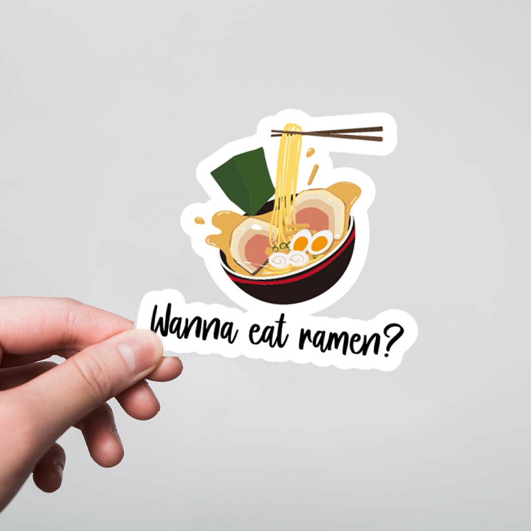 Fomo Store Stickers Casual Wanna Eat Ramen