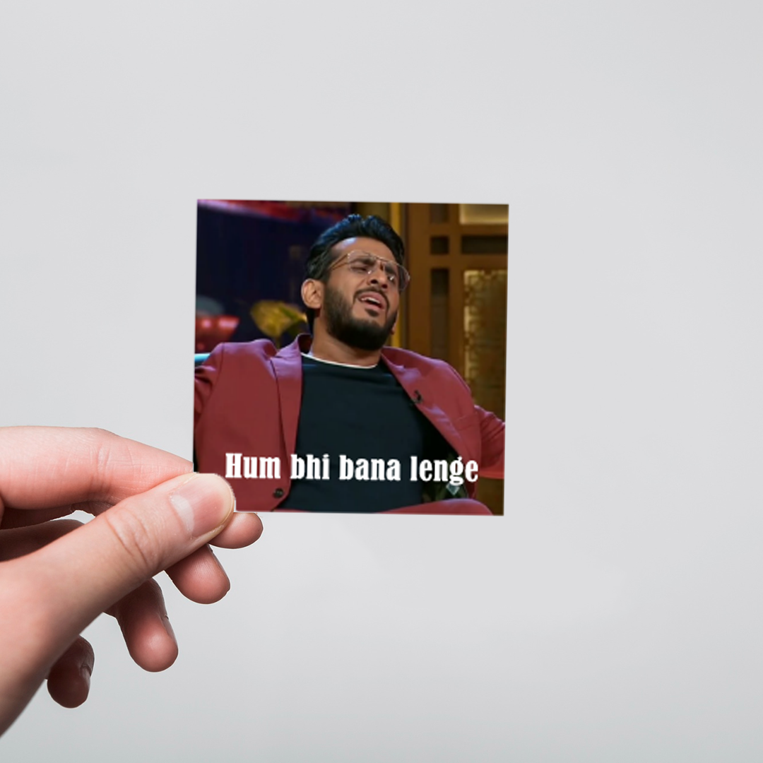 3D Fomo Store Stickers Meme Stickers Hum bhi banalenge
