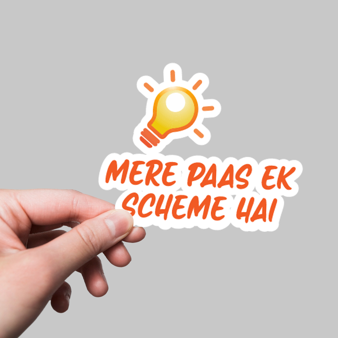 Fomo Store Stickers Meme Stickers Mere paas ek scheme hai