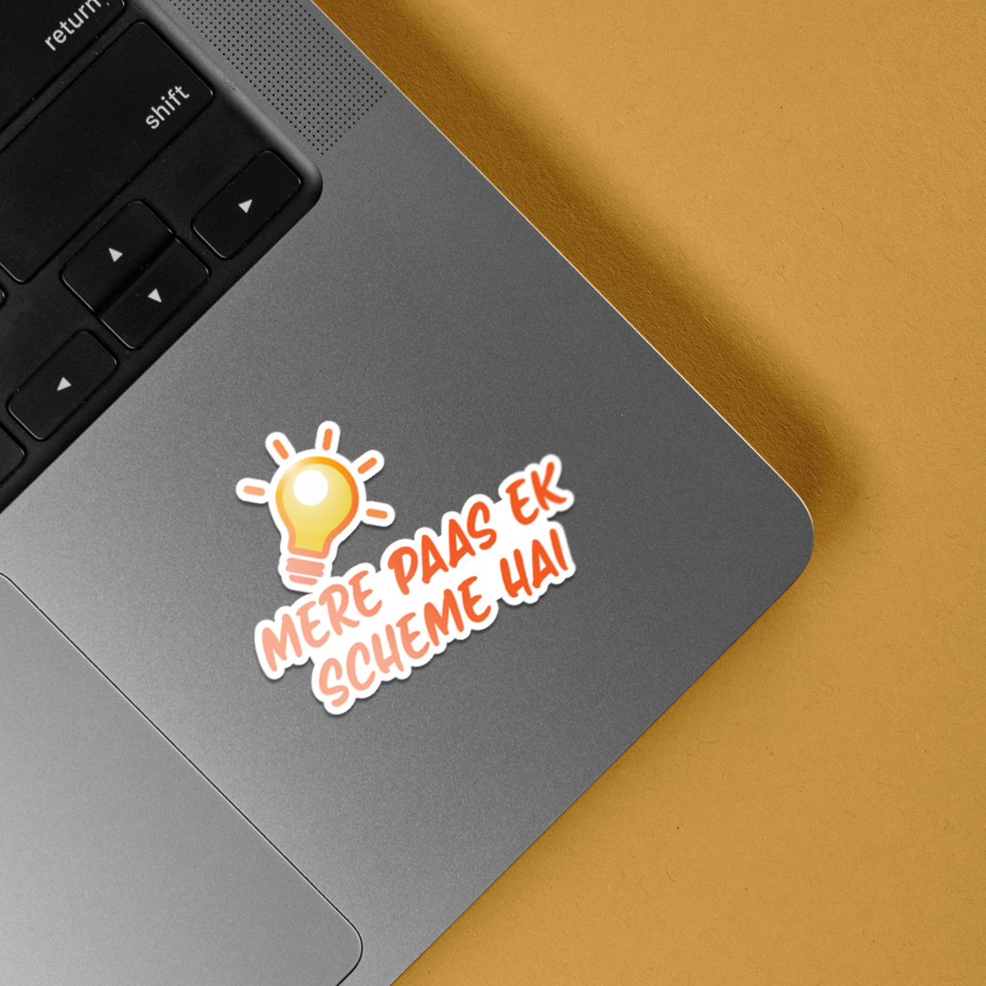 Mere paas ek scheme hai Meme Stickers