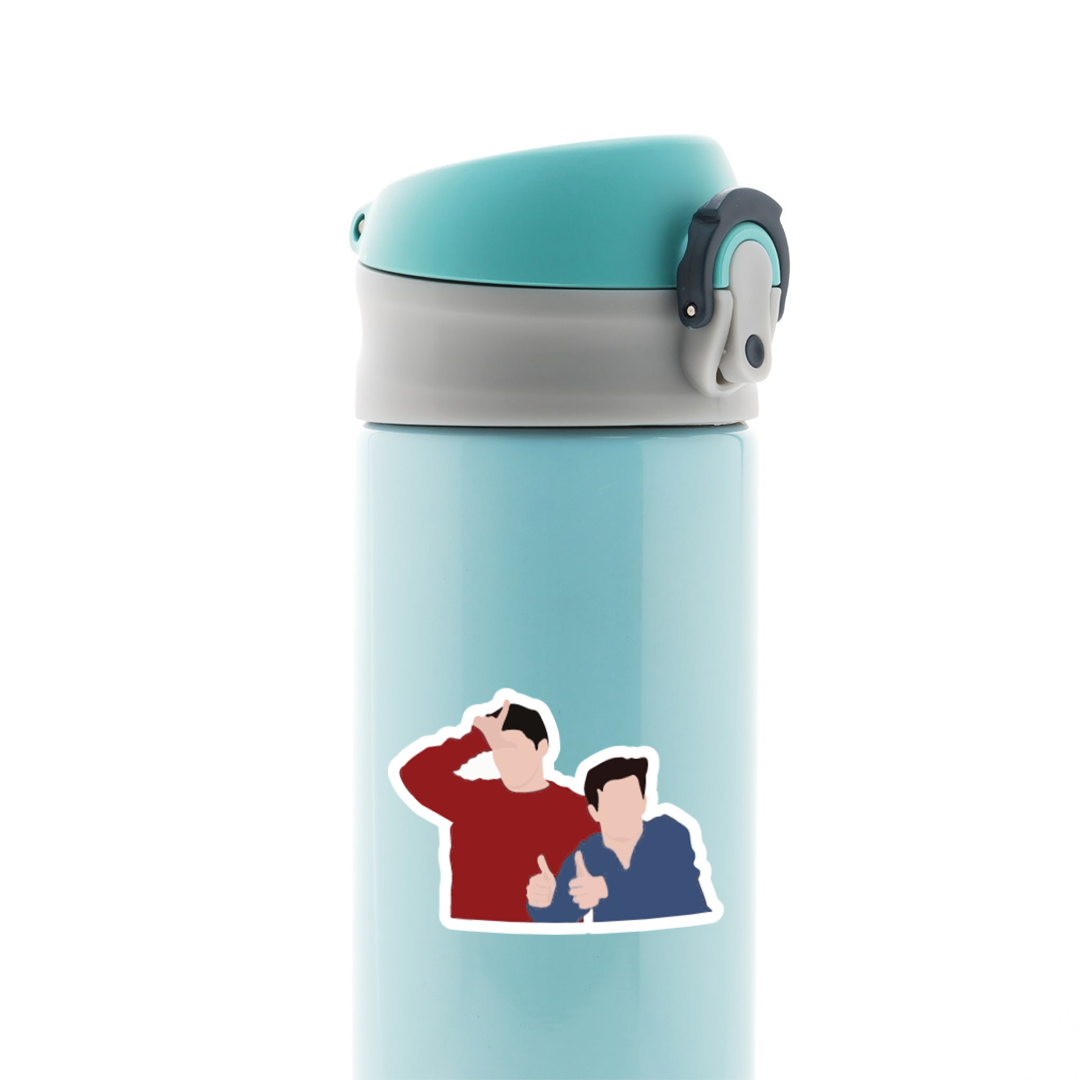 Friends Joey and Chandler TV Shows Stickers