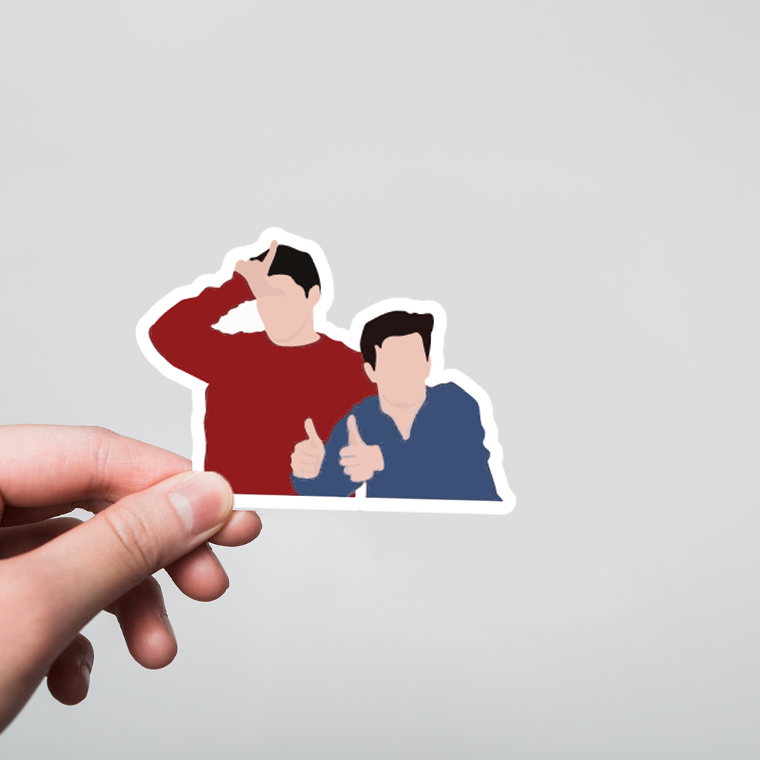 Fomo Store Stickers TV Shows Friends Joey and Chandler