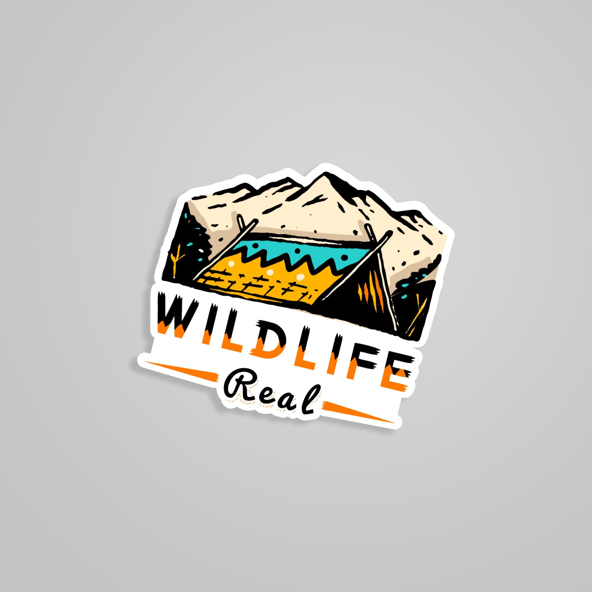 Fomo Store Stickers Travels Wildlife Real Mountain