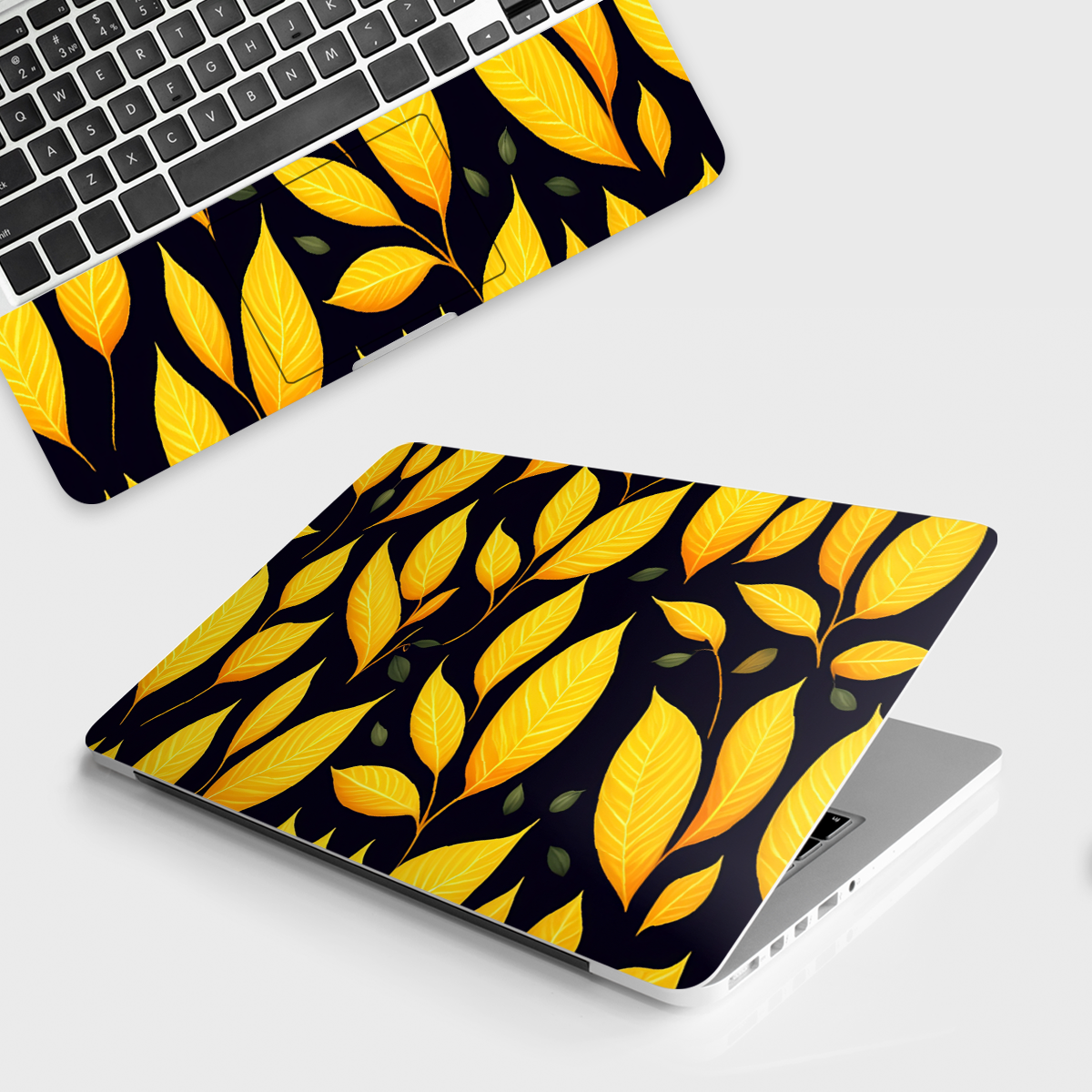 Fomo Store Laptop Skins Botanical Yellow Leaves