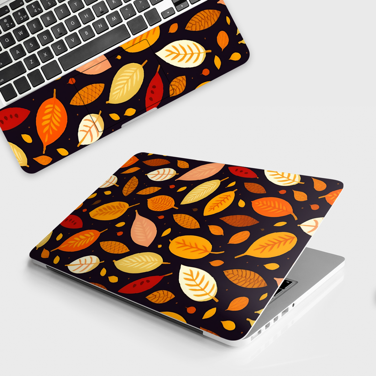 Fomo Store Laptop Skins Botanical Brown Leaves