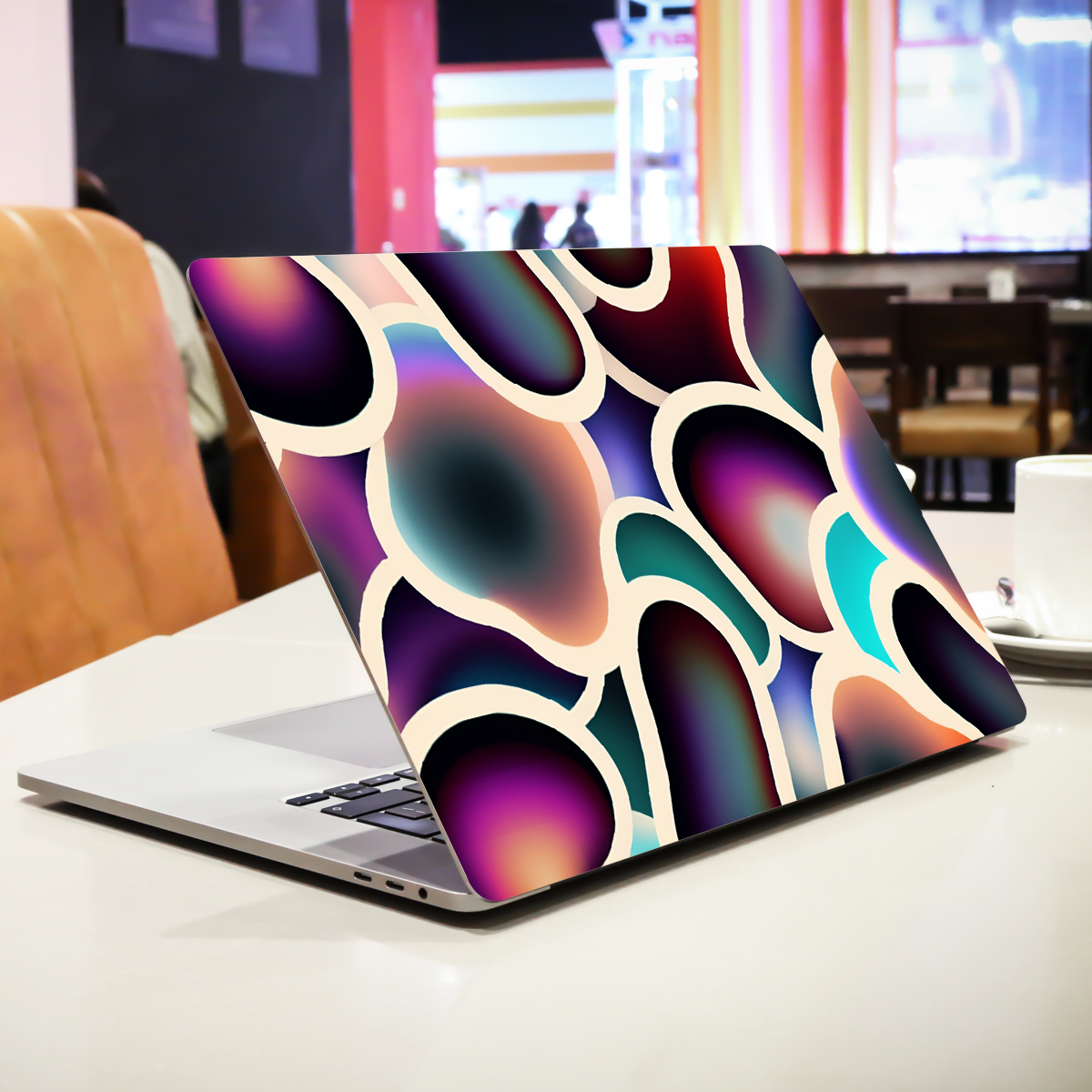 Gradient Colorful Blobs Abstract Laptop Skin