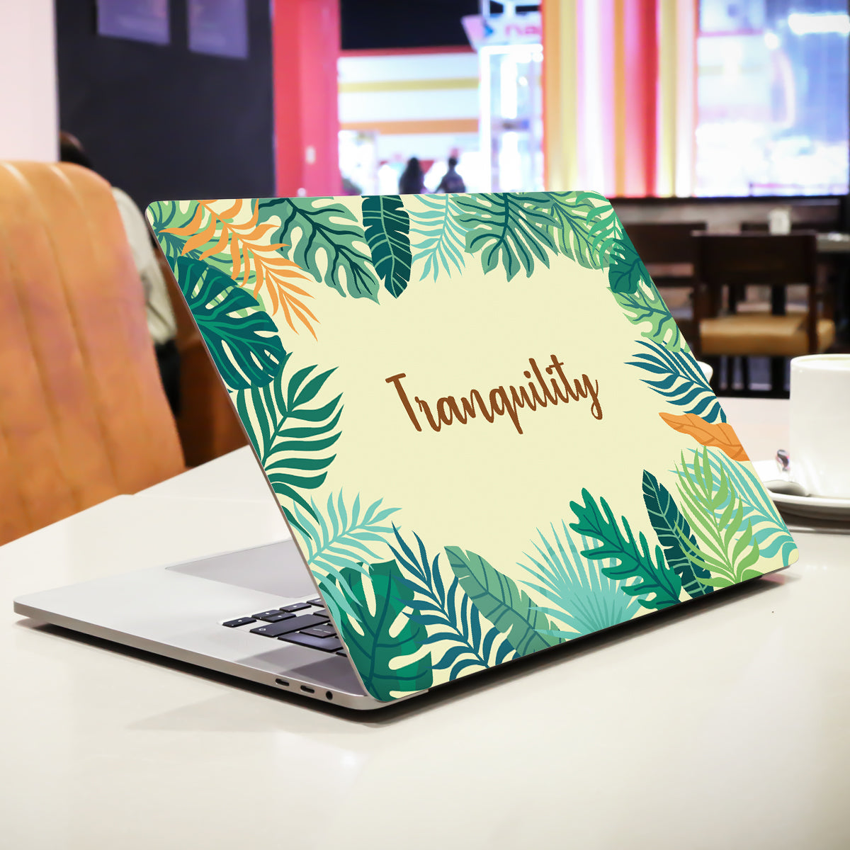 Tranquility Green Leaves Botanical Laptop Skin