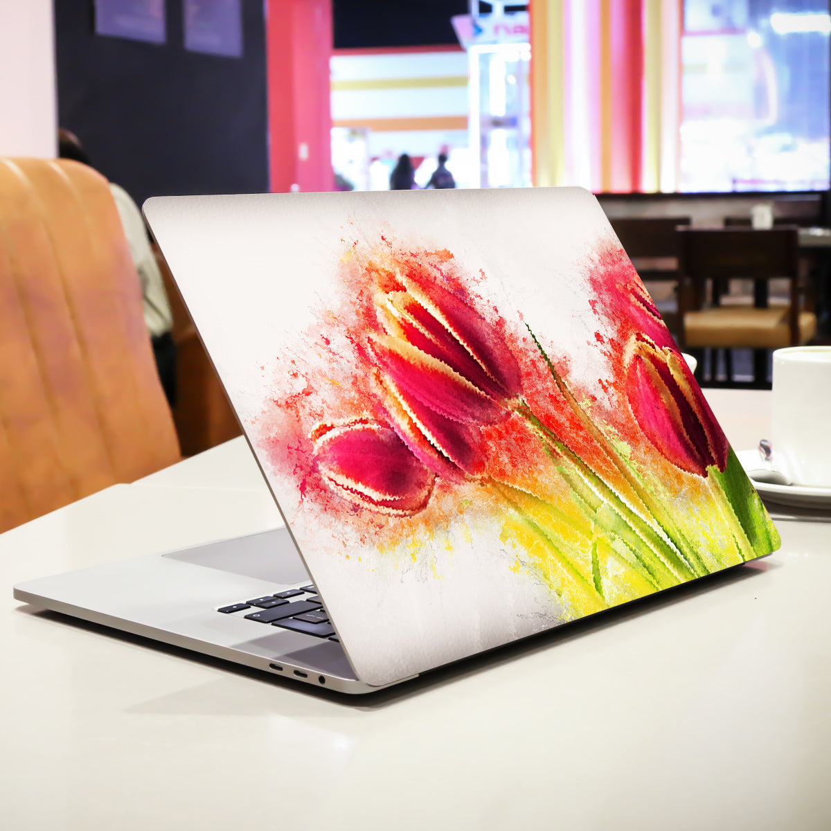 Growing Red Rose Botanical Laptop Skin