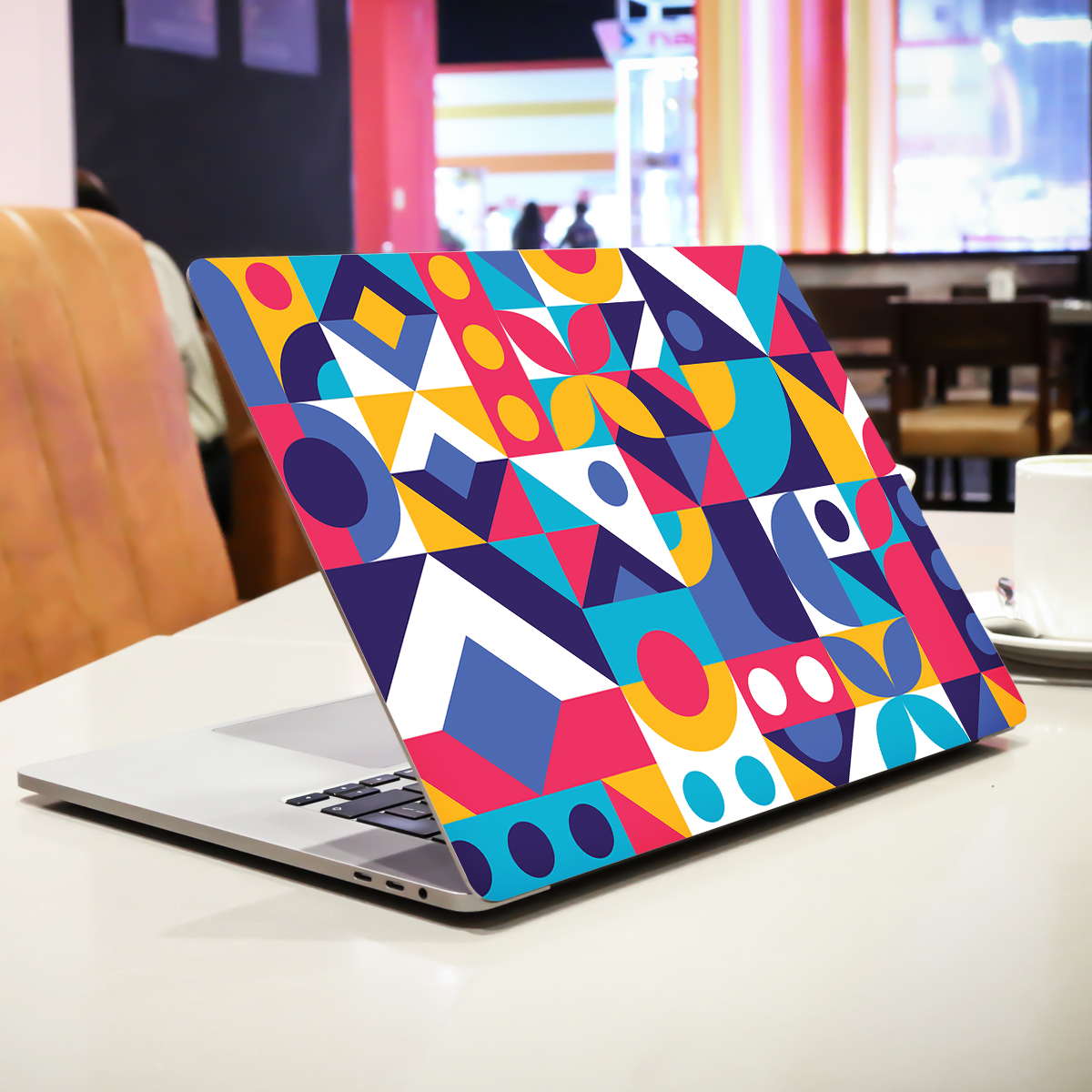 Geometric Shapes Abstract Laptop Skin