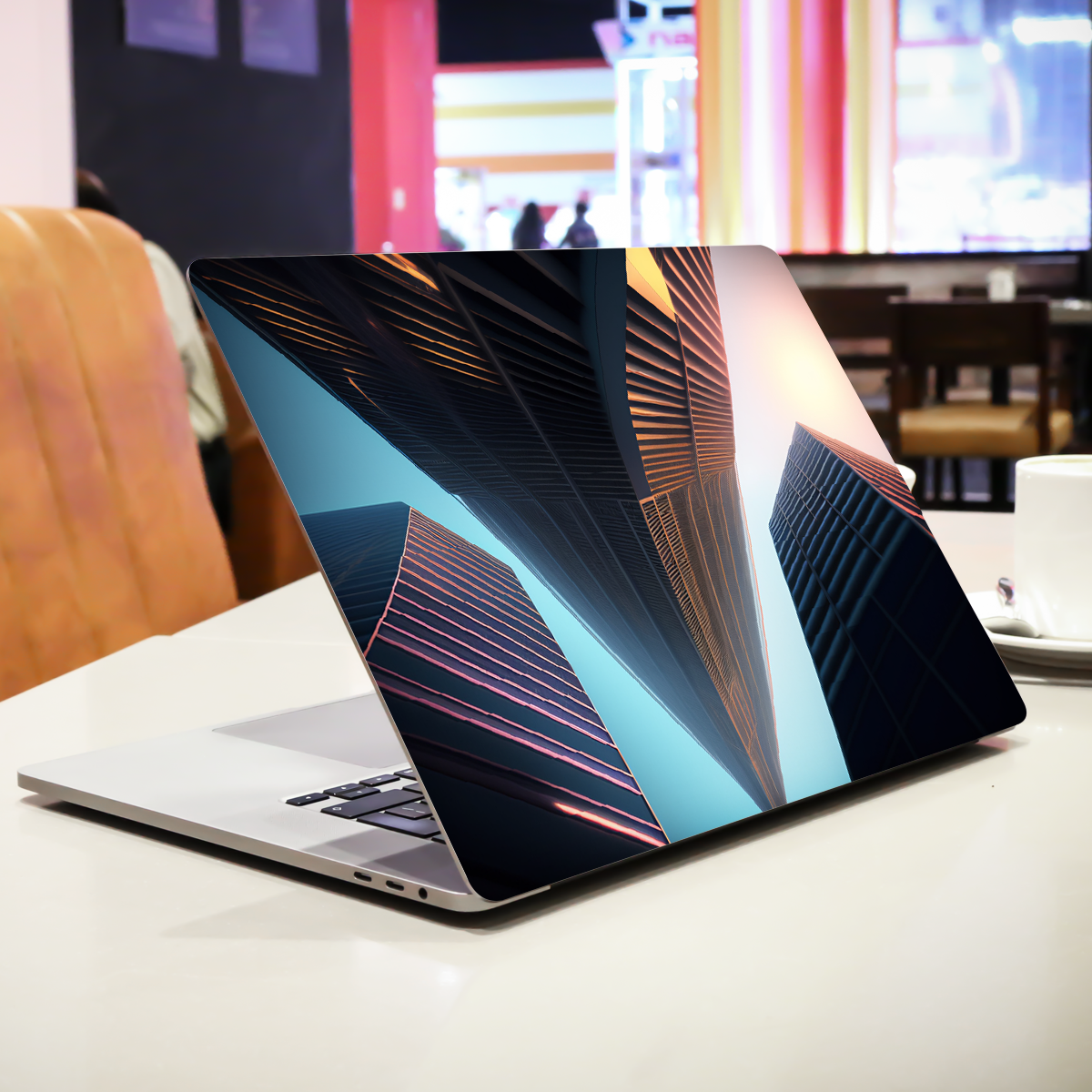 Three Skycrapers Abstract Laptop Skin