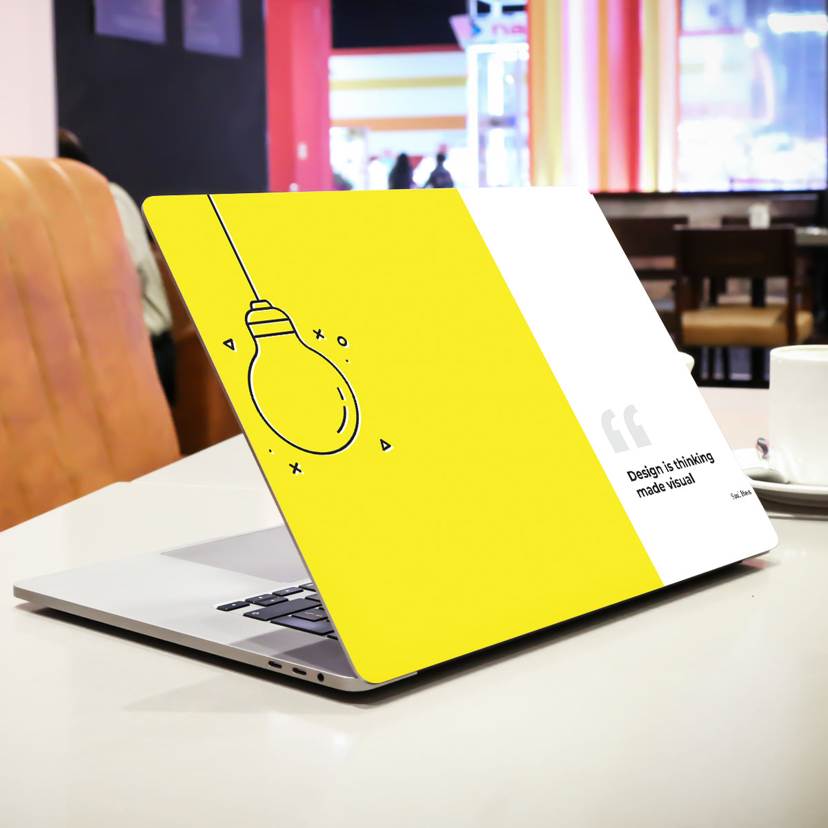 Yellow Quote Laptop Skin