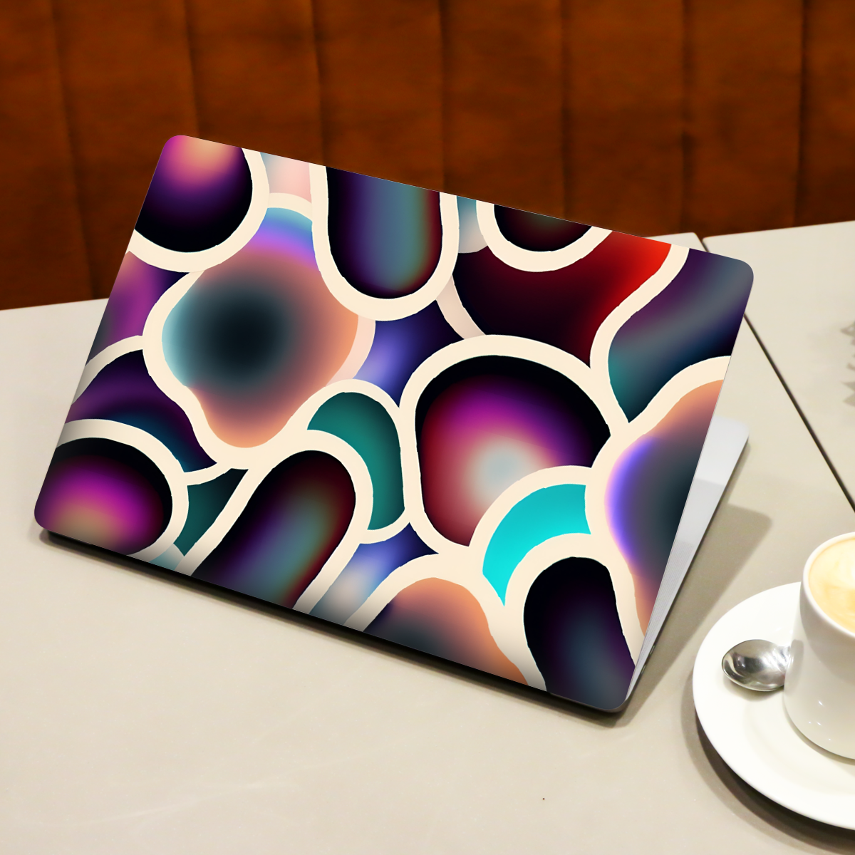 Gradient Colorful Blobs Abstract Laptop Skin