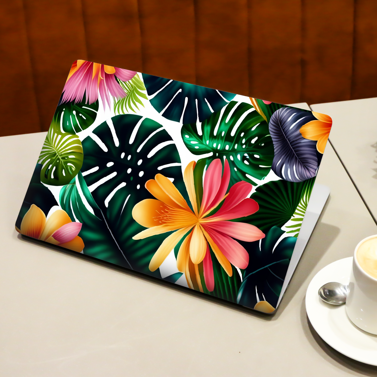 Tropical Leaves Florals Botanical Laptop Skin