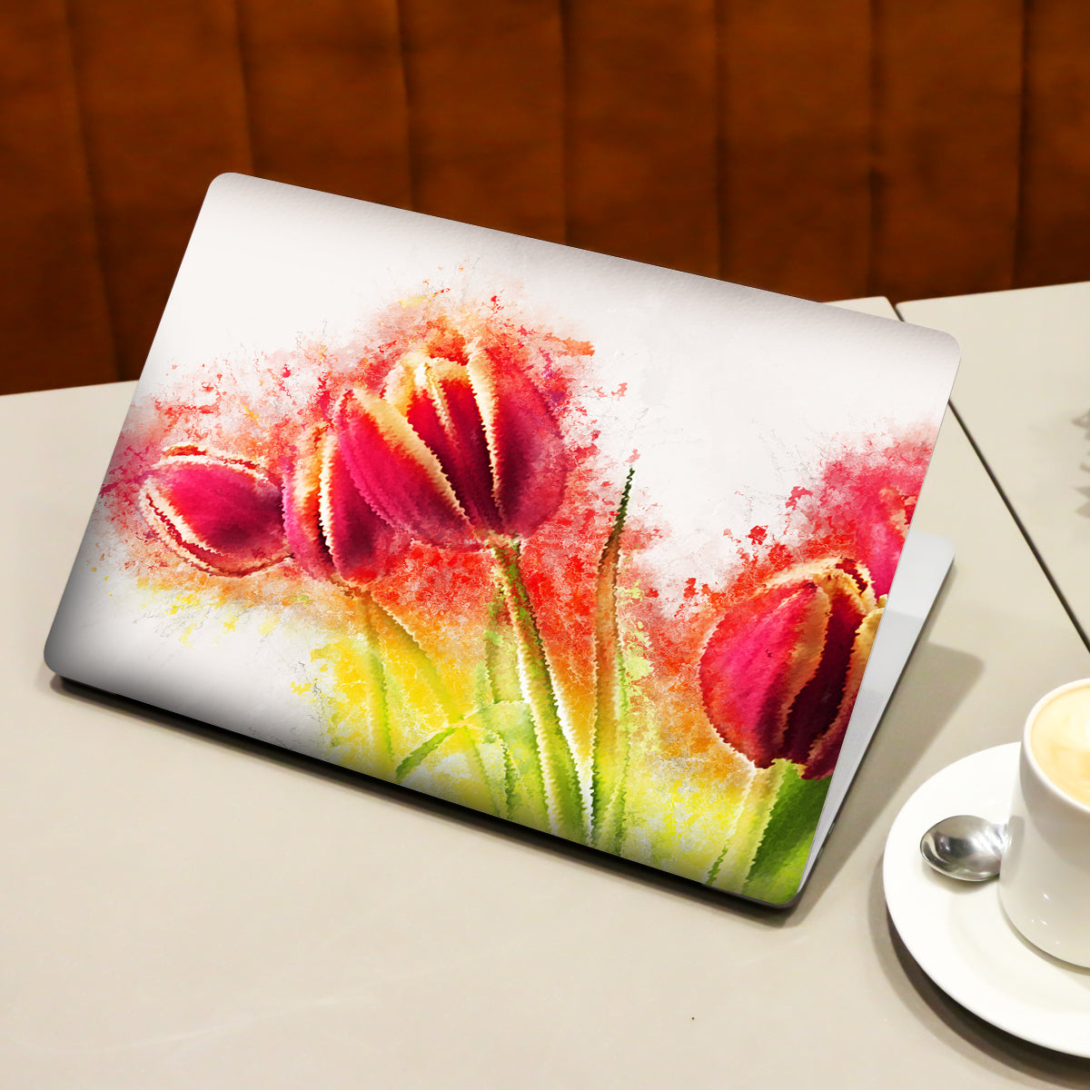 Growing Red Rose Botanical Laptop Skin