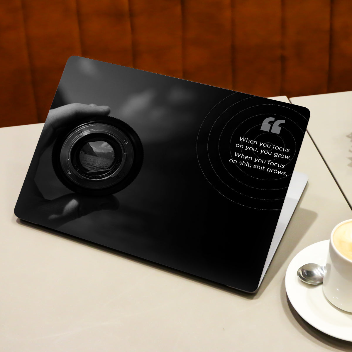 Camera Quote Laptop Skin