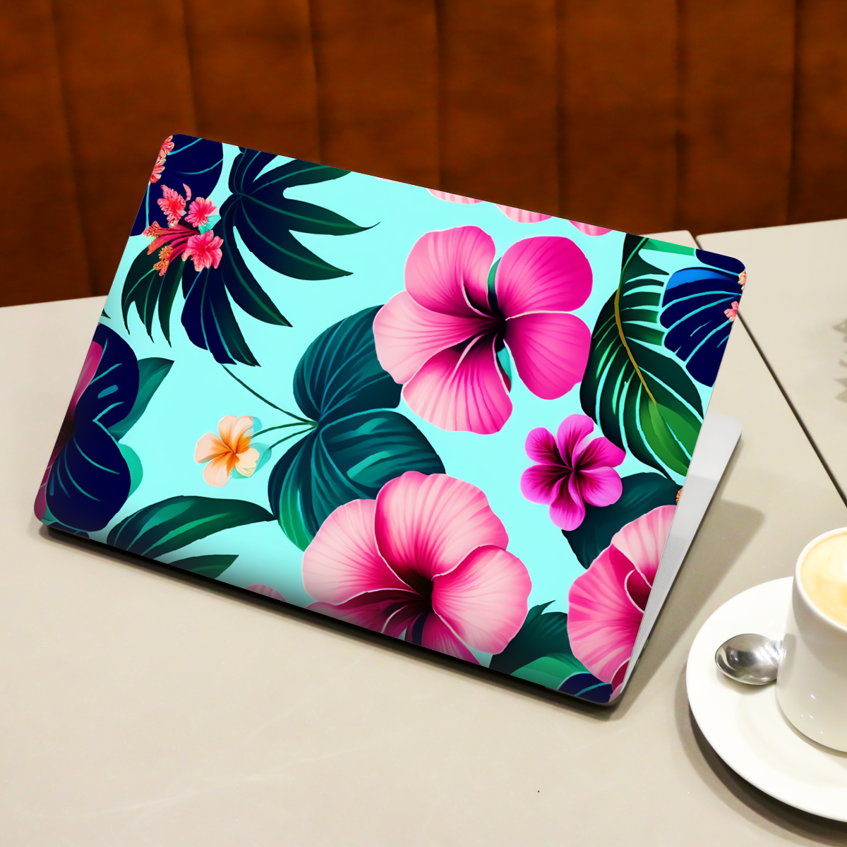 Hibiscus Flowers Botanical Laptop Skin