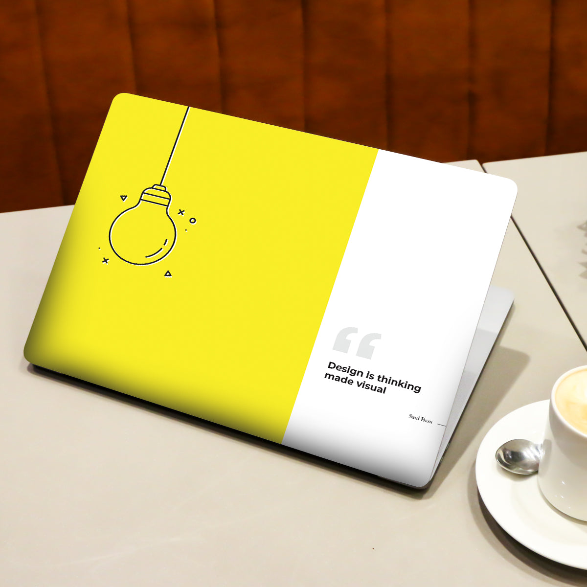 Yellow Quote Laptop Skin
