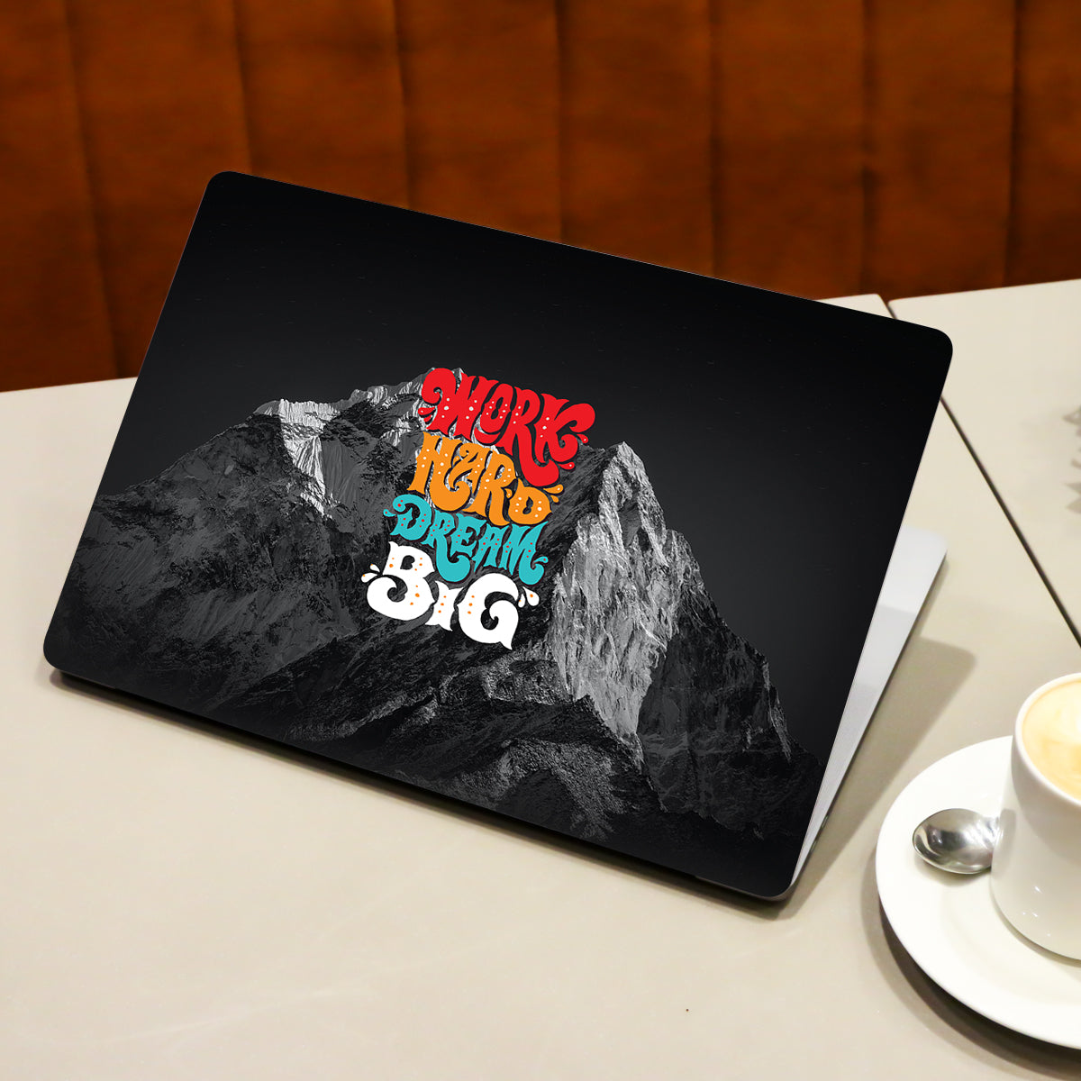 Work Hard Dream Big Quote Laptop Skin