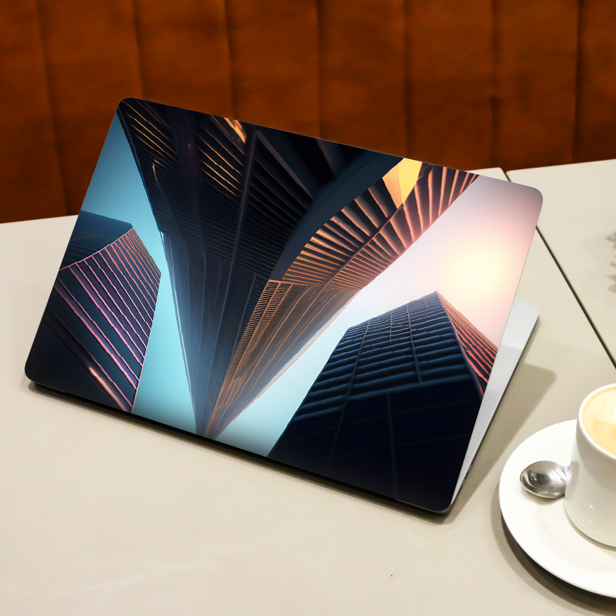 Three Skycrapers Abstract Laptop Skin