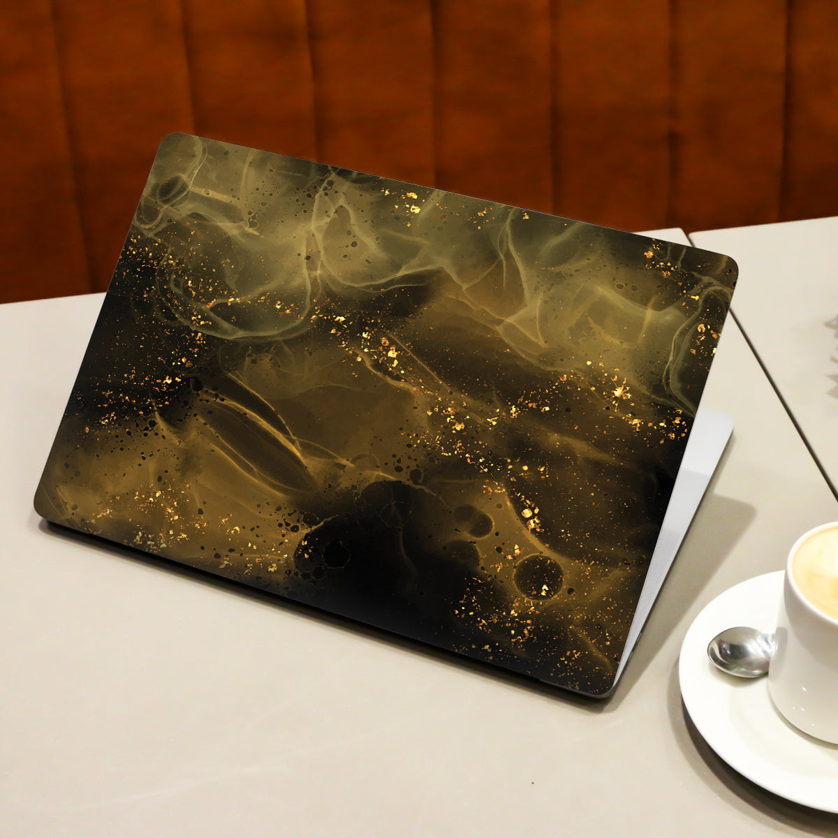 Dark Brown Marble Laptop Skin