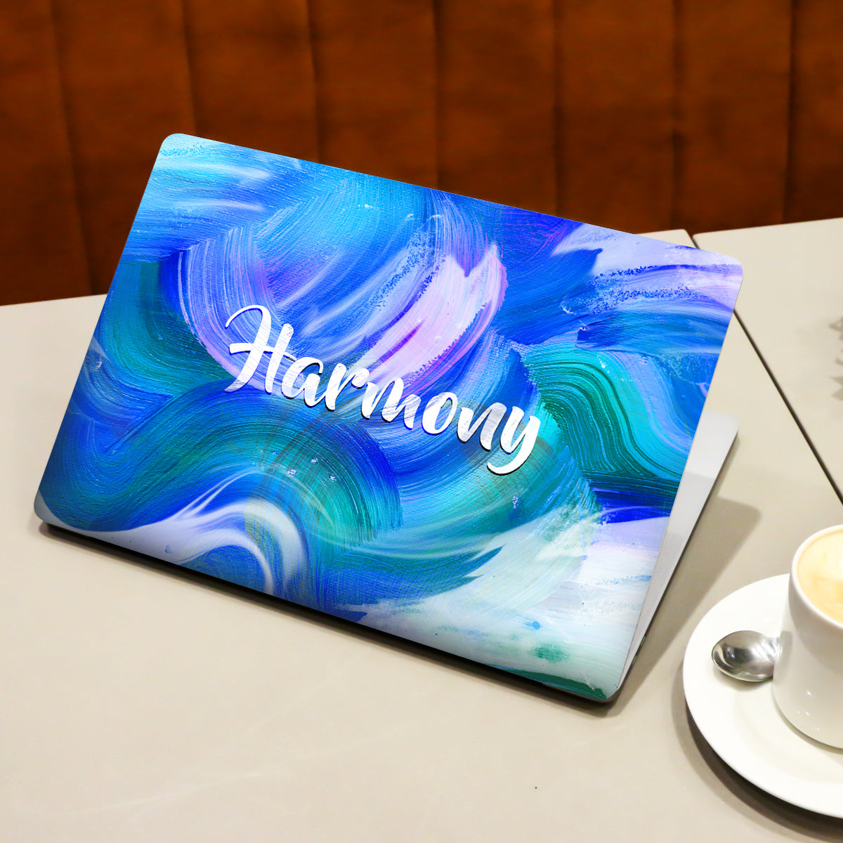 Blue Harmony Abstract Laptop Skin