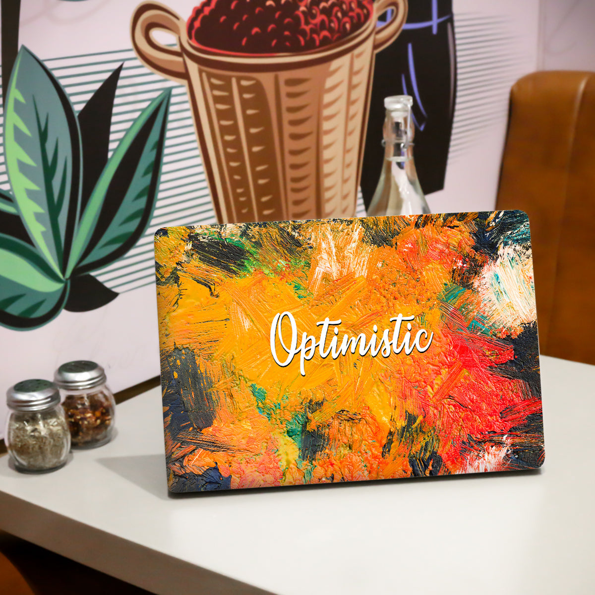 Be Optimistic Abstract Laptop Skin