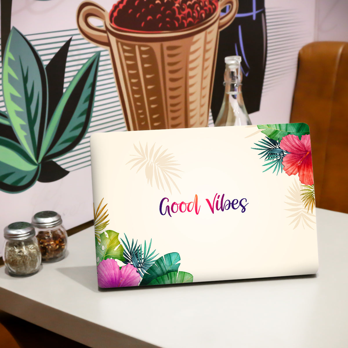 Good Vibes Botanical Laptop Skin