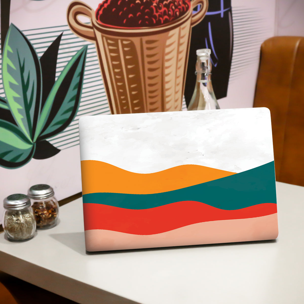 Colorful Wave Abstract Laptop Skin